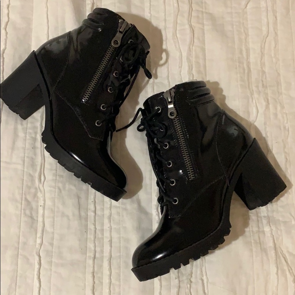 Nine West Combat Booties